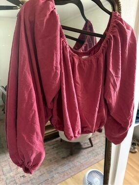Honeydove Vintage Long Sleeve Puff Top